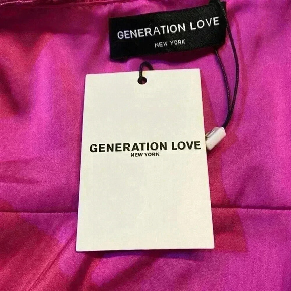 Generation Love Women's Julie Lace Dress Hot Pink Mini Sleeveless Cocktail Party - Picture 4 of 5
